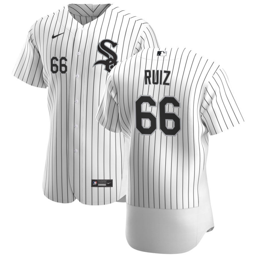 Chicago White Sox 66 Jose Ruiz Men Nike White Home 2020 Authentic Player MLB Jersey